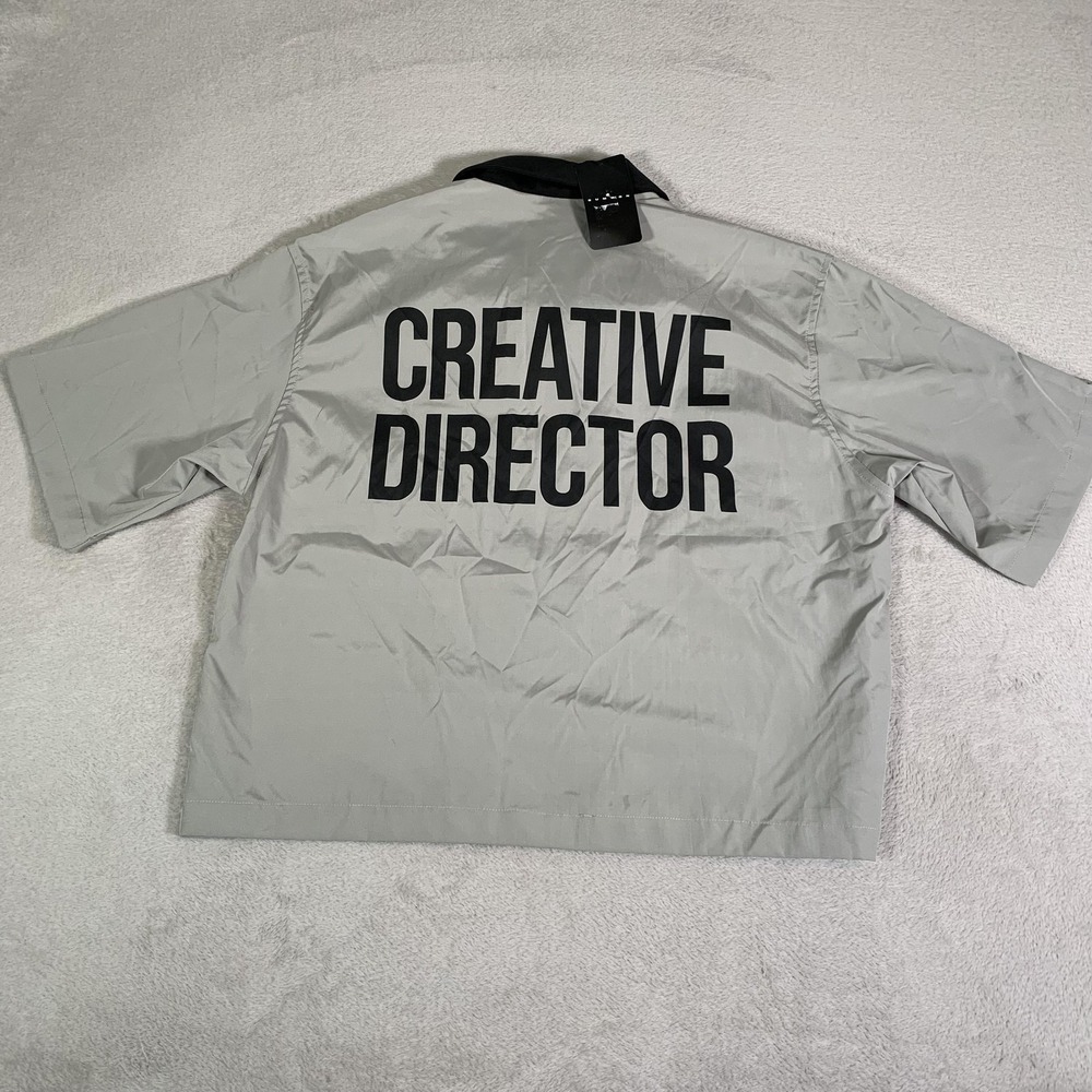 SUMWON Jacket Mens XS Gray Short Sleeve Creative Director Windbreaker Zip NEW